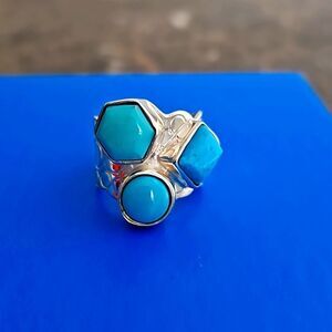 Sterling silver and turquoise ring